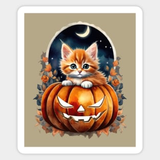 Halloween Kitten Sticker